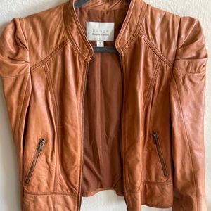 Hinge medium faux leather jacket